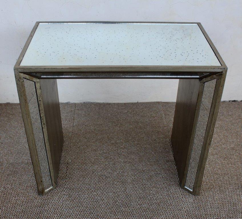 Set Of 2 Mirror Nesting Table